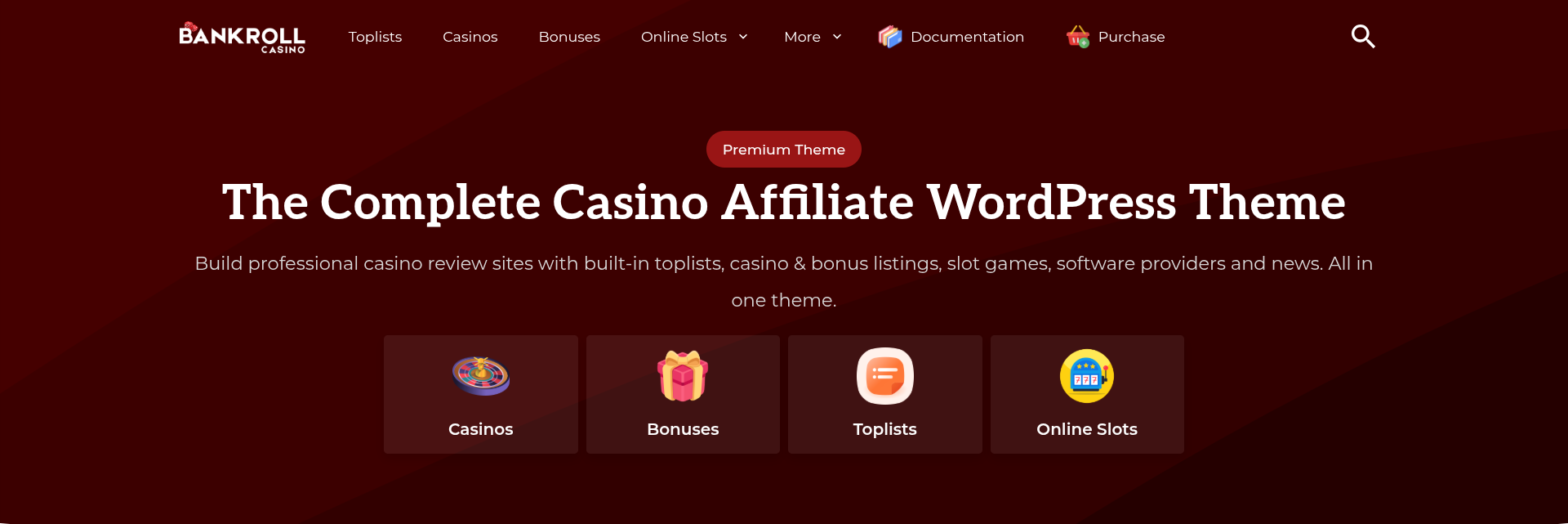 Bankroll Casino Theme preview